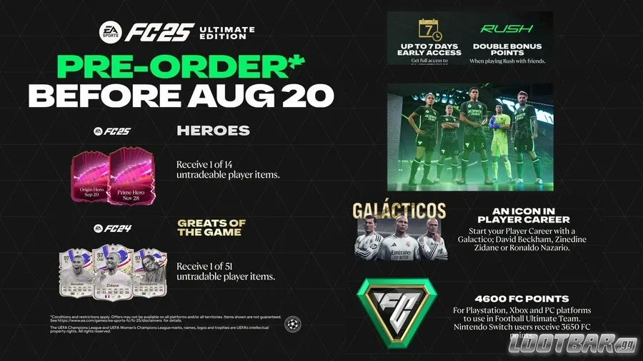 fc25 pre-order bonus