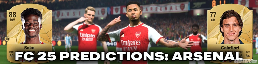 fc 25 predictions: arsenal