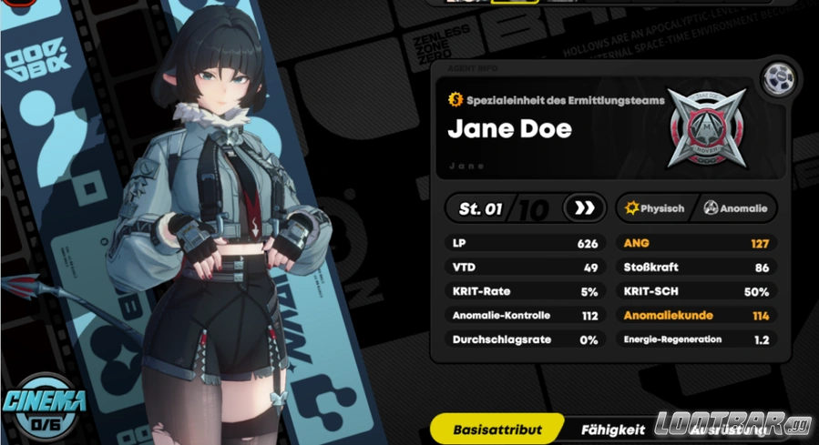 zenless zone zero character, zzz jane doe