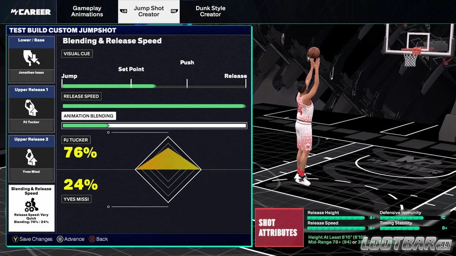 Jumpshot grades explanation