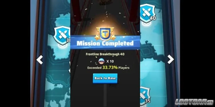 frontline breakthrough 40 mission completed