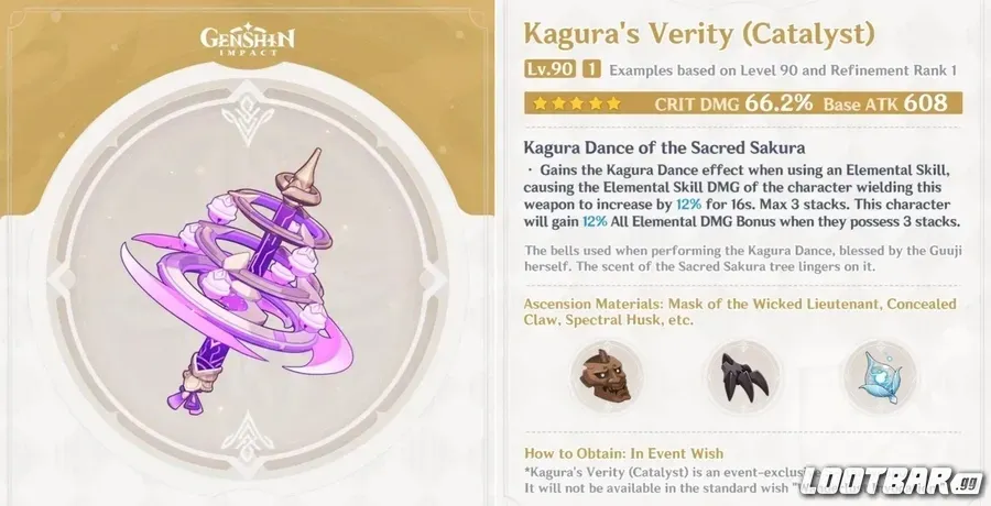 GENSHIN IMACT - Kagura's Verity