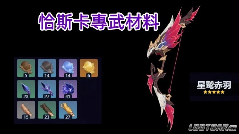 恰斯卡專武材料