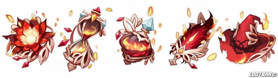 Genshin Impact Fleur ardente de la Sorcière
