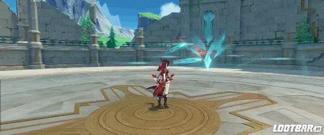 genshin impact-chasca- elemental skill attack