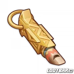 Genshin Impact - Saurian-Crowned Warrior's Golden Whistle