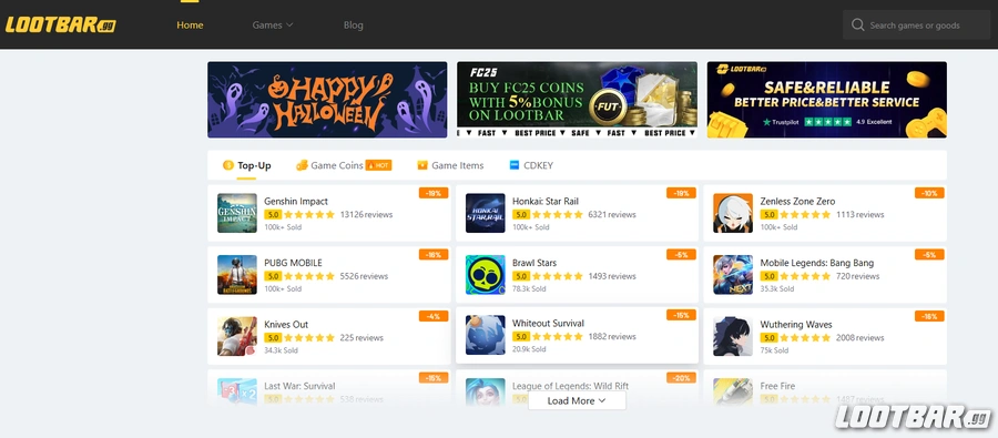 LOOTBAR HOMEPAGE