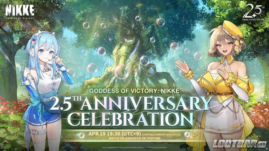 The thumbnail for the Nikke 2.5 anniversary event.