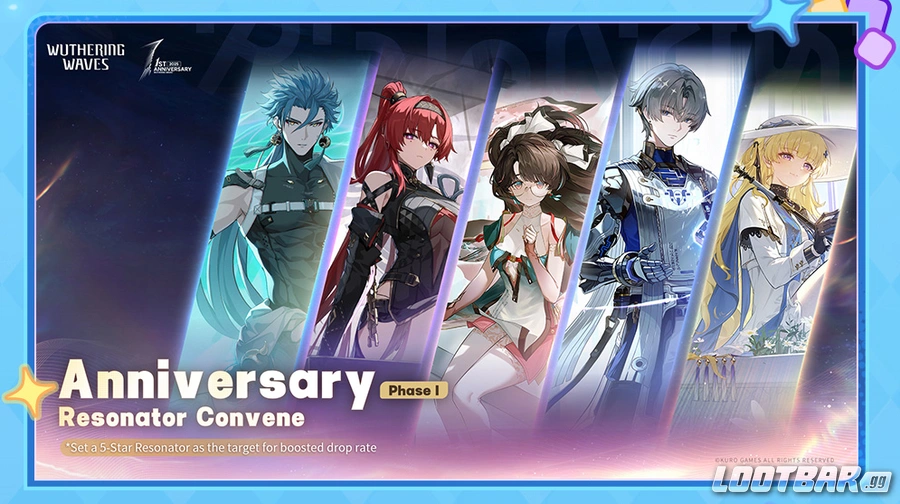 Wuthering Waves Version 2.3 Anniversary Resonator Banner