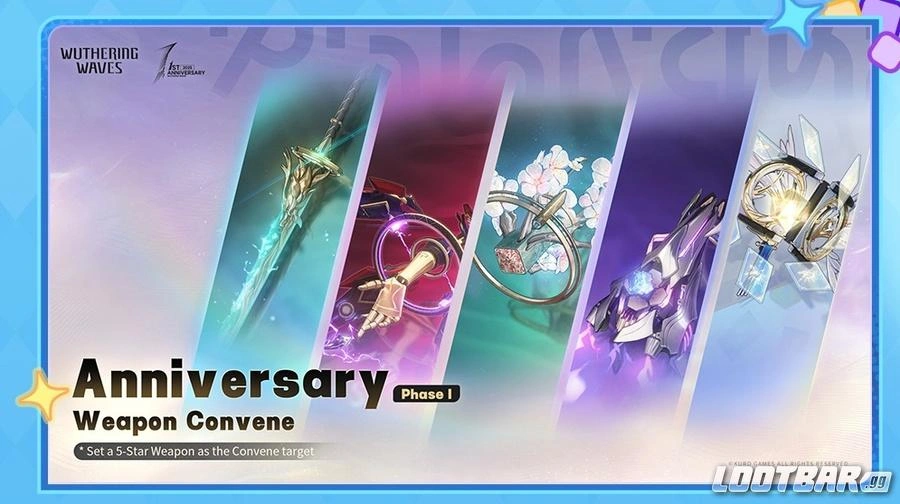 Wuthering Waves Version 2.3 Anniversary Weapon Banner