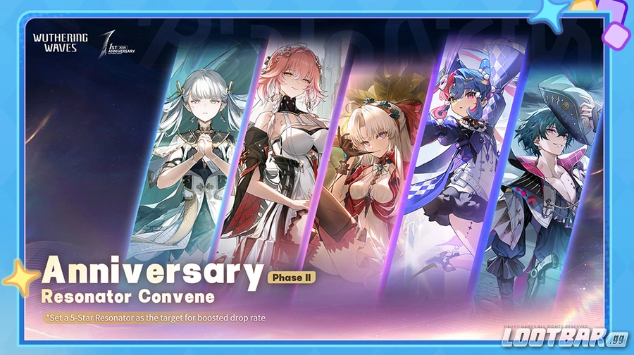 Wuthering Waves Version 2.3 Anniversary Resonator Banner