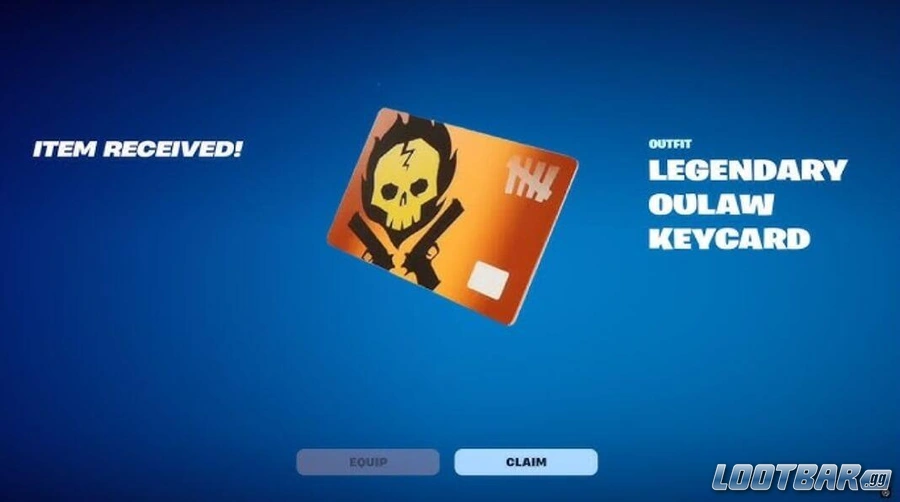 Fortnite Outlaw Keycard