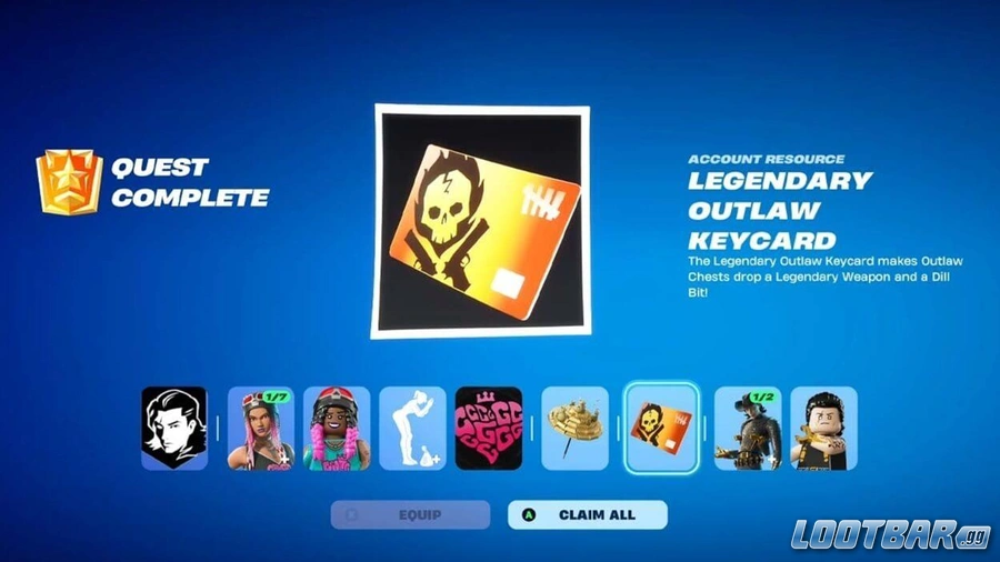 Fortnite Outlaw Keycard-Quest Complete