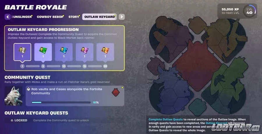 Fortnite Outlaw Keycard Quest Farming