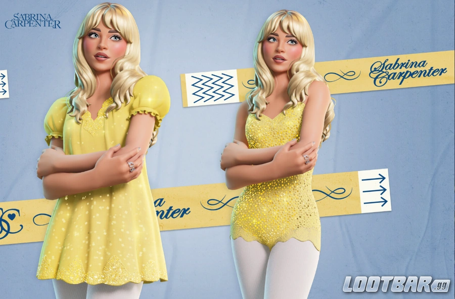 Sabrina Carpenter’s Fortnite skin.