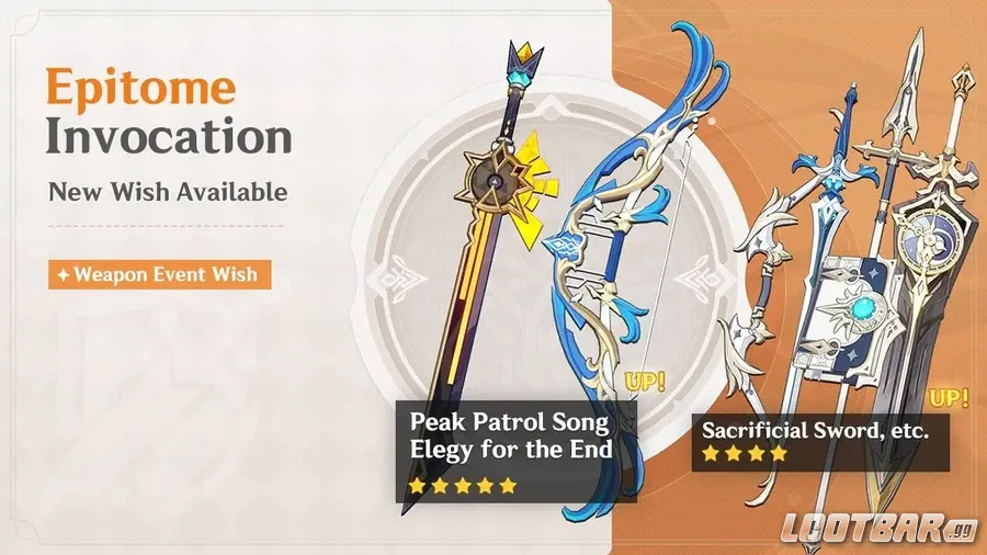 Genshin Impact 5.5 Banners - Weapon Banner