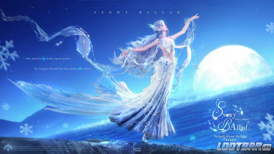 The Snowy Ballad outfit in Infinity Nikki.