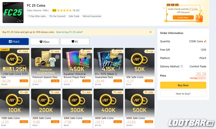 Lootbar FC25 Coins