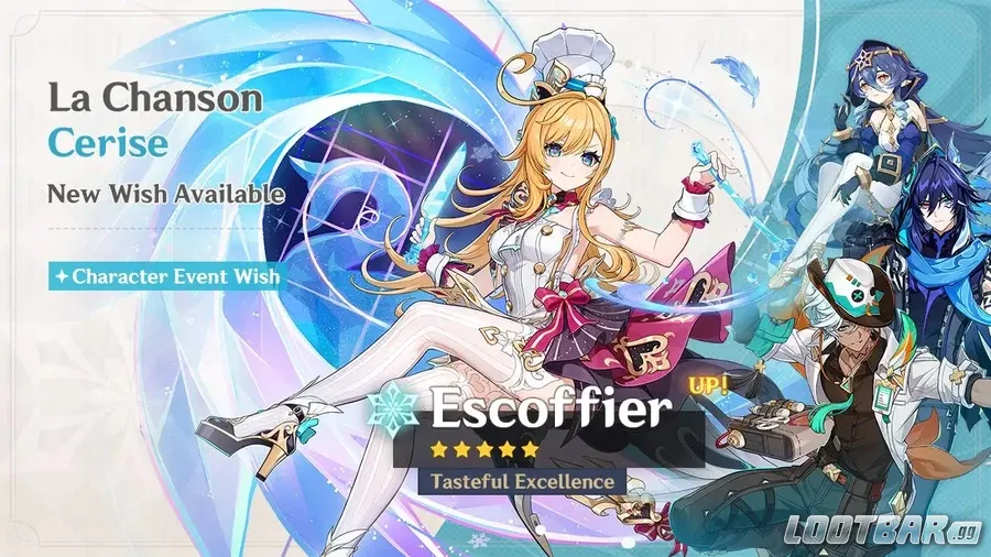 Genshin Impact 5.6 banners - Escoffier banner