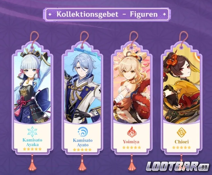 genshin kollektionsgebet
