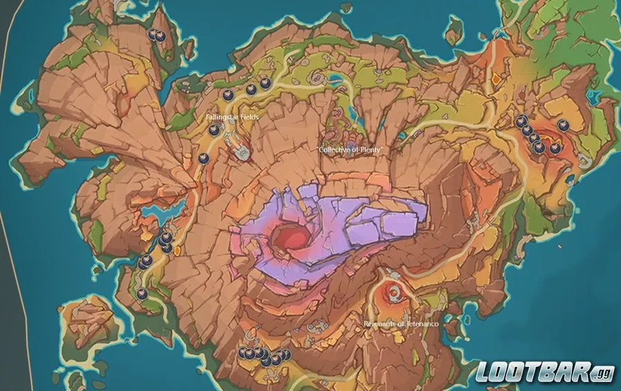 Collecting Spots of Skysplit Gembloom