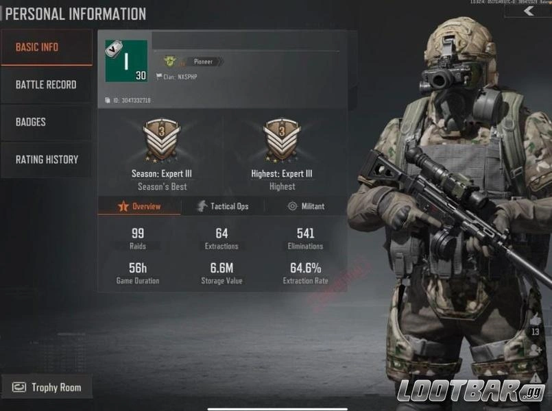 Arena Breakout IMTV Samurai Protection Body Armor