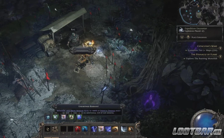 An expedition encounter in Path of Exile 2.