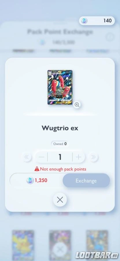 Wugtrio ex’s point cost in Pokémon TCG Pocket