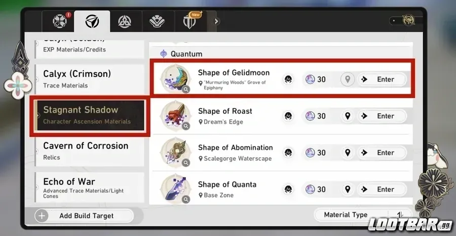 Stagnant Shadow: Shape of Gelidmoon