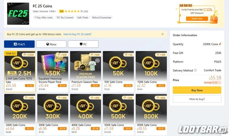 Lootbar FC25 Coins