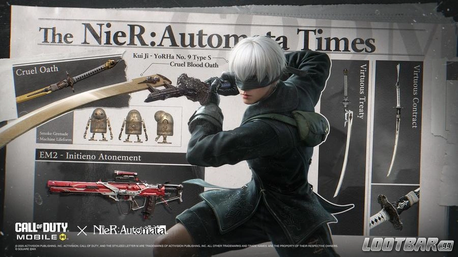 COD Mobile x NieR: Automata Collaboration
