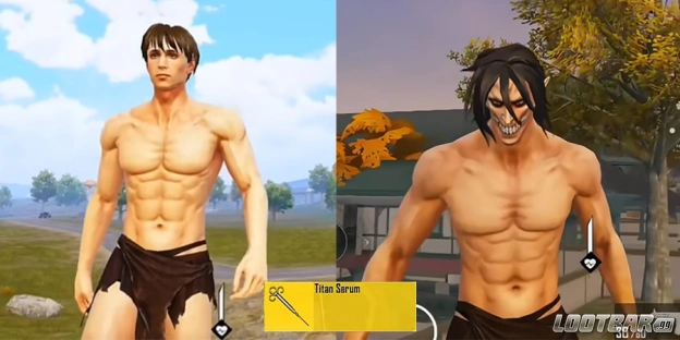 Look at the Regular & Attack Titan & the Titan Serum
