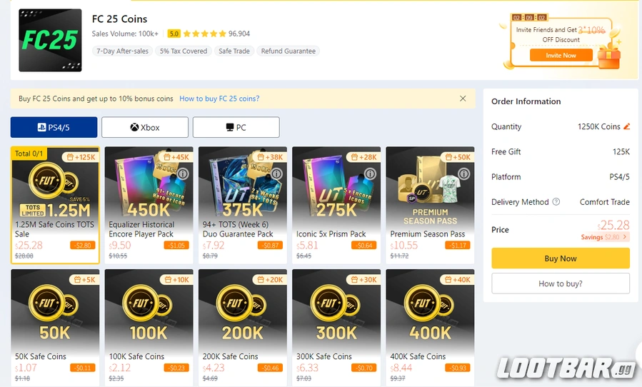 Lootbar FC25 Coins