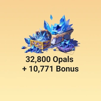 32,800 Opals + 10,771 Bonus