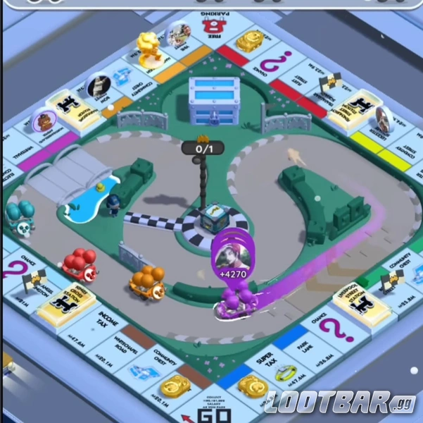 thumbnail interactive-video image 1 of Gringotts Racers Tycoon Racers Event Mono_poly Slot Car Stand - New 1 of 2