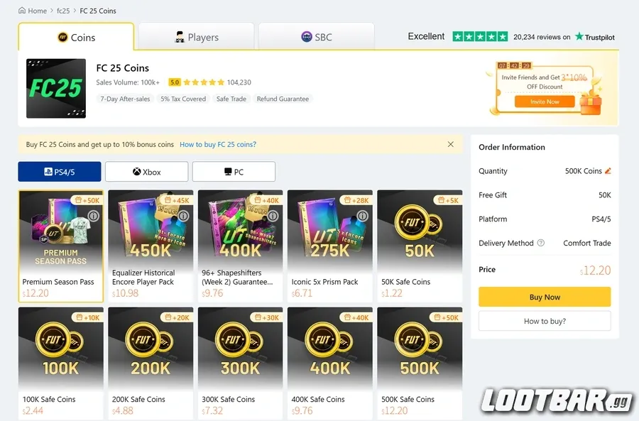 Lootbar FC25 Coins