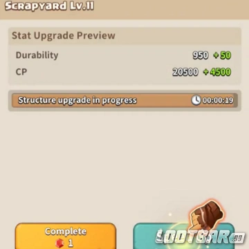  Scrapyard being upgraded in Dark War Survival