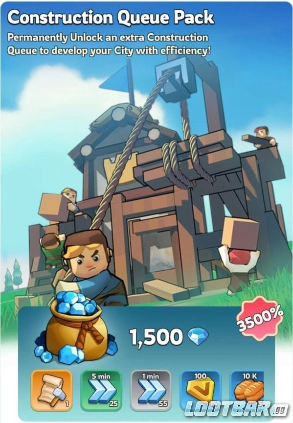 Kingshot Construction Queue Pack