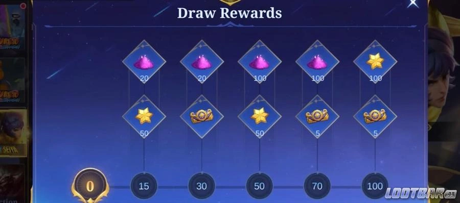 MLBB x Saint Seiya Draw Rewards