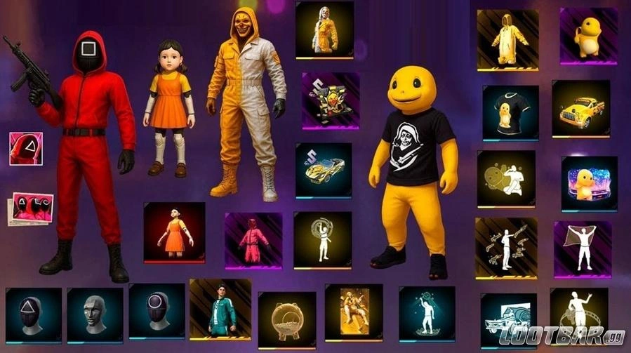 Free Fire x Squid Game Skins