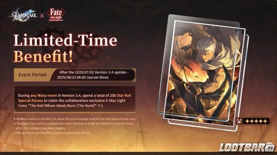 Accumulate pulls to obtain Archer's Signature Light Cone