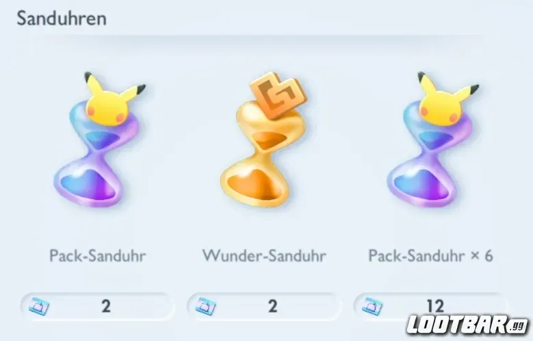 pokemon sanduhren