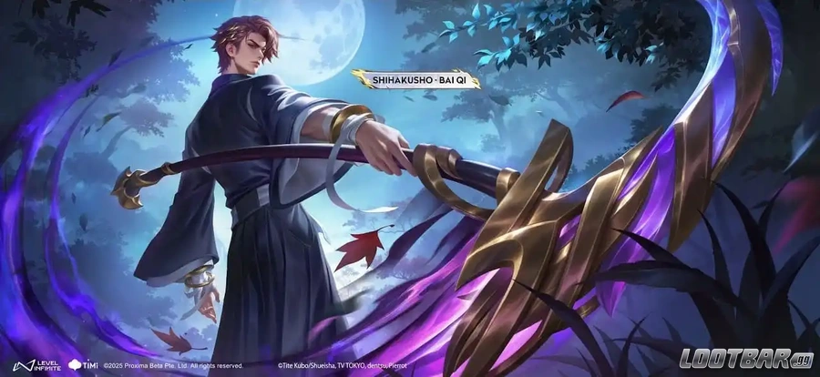 The Honor of Kings  Bai Qi x  Death Hegemony Skin