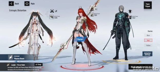 Alt text: Fire team: Vera, Lucia, Watanabe