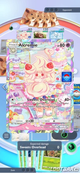 Alcremie in Pokémon TCG Pocket.