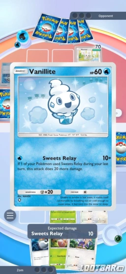 Vanillite in Pokémon TCG Pocket.