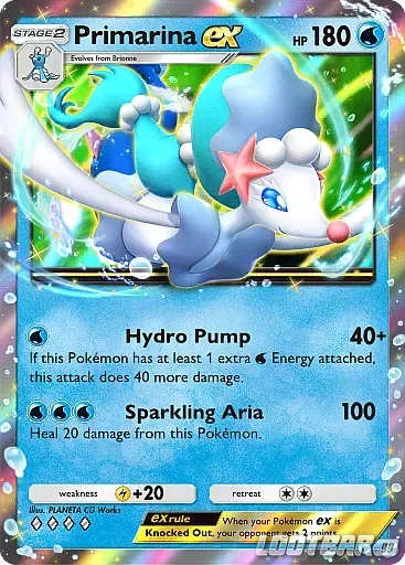 Primarina ex in Pokémon TCG Pocket.