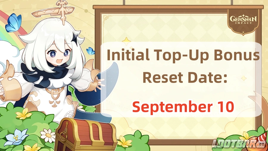 Genshin Impact Initial To-Up Bonus Reset