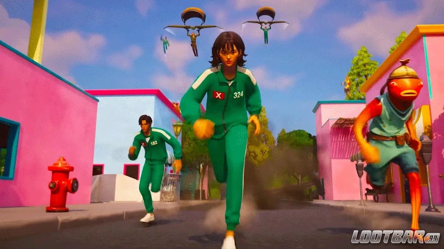 Fortnite Squid Game trailer screenshot.