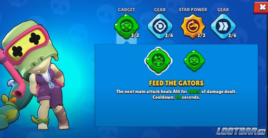 brawl stars alli gadgets